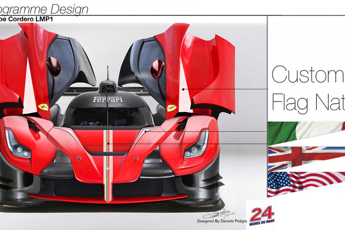 Race Programme Design | Le Mans Ferrari LMP1 by Daniele Pelligra. 
