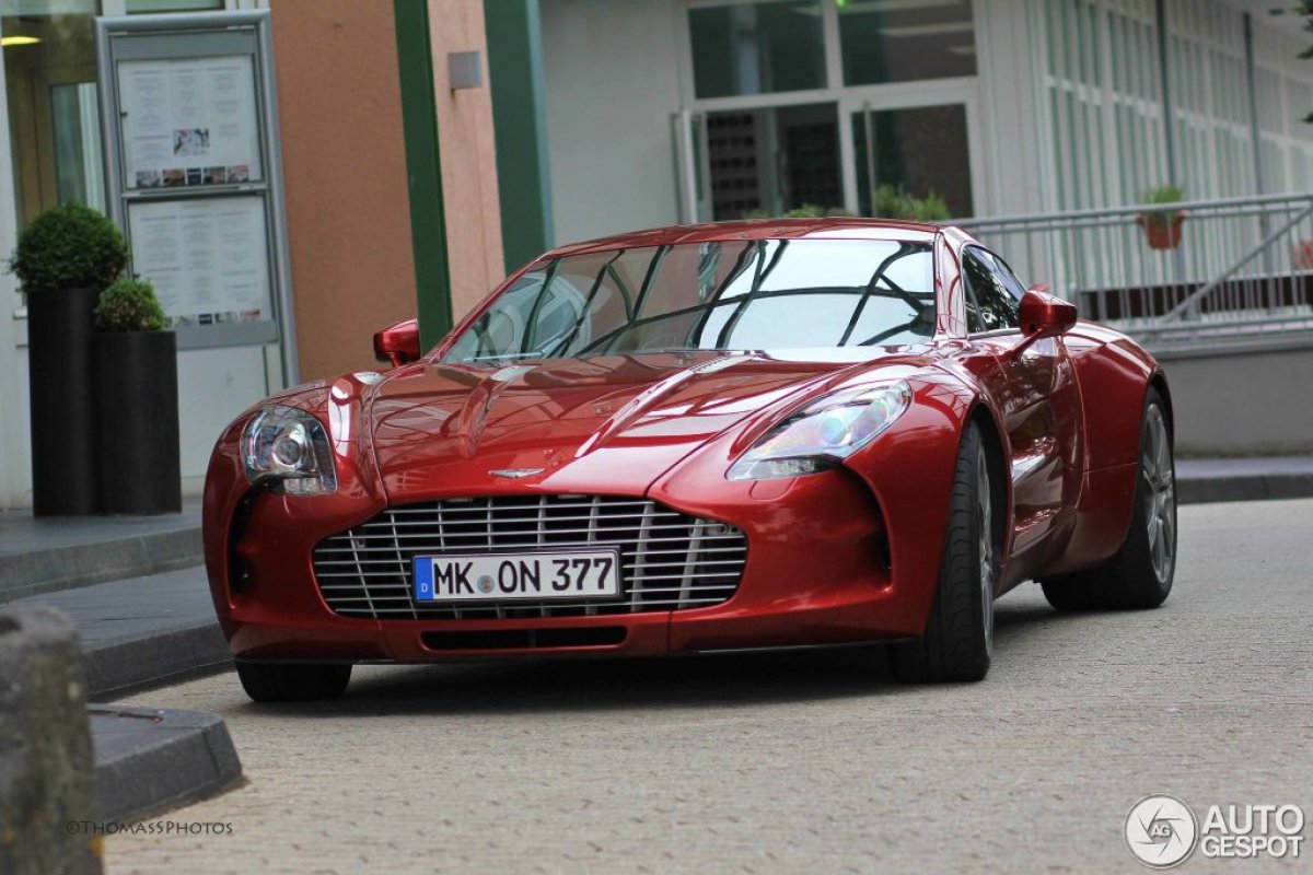 Red Aston Martin One-77 Spotted in Nürburg.