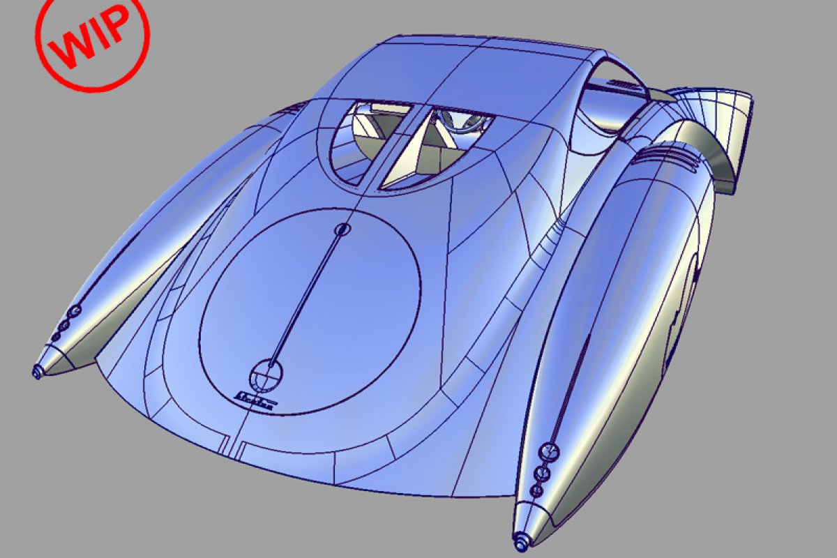 Futuristic Bugatti Stratos Concept by Bruno Delussu.