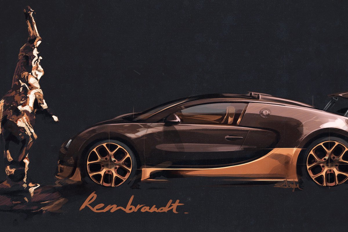 Rembrandt Bugatti Veyron Grand Sport Vitesse.