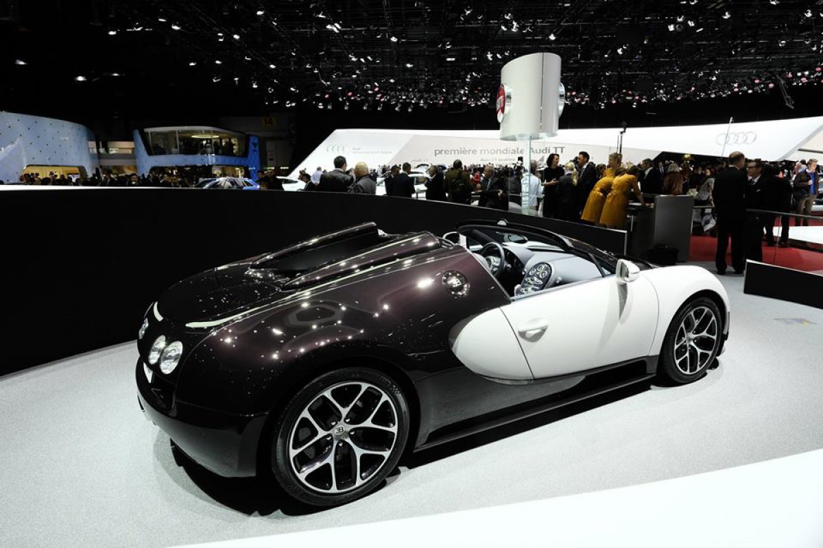 Bugatti at the 2014 Geneva Motor Show.