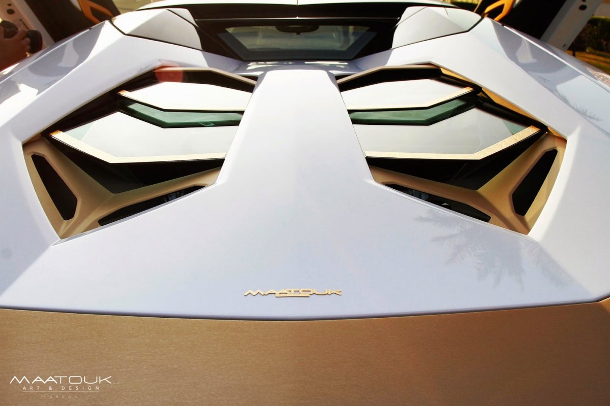 Unique Lamborghini Aventador With Real Gold