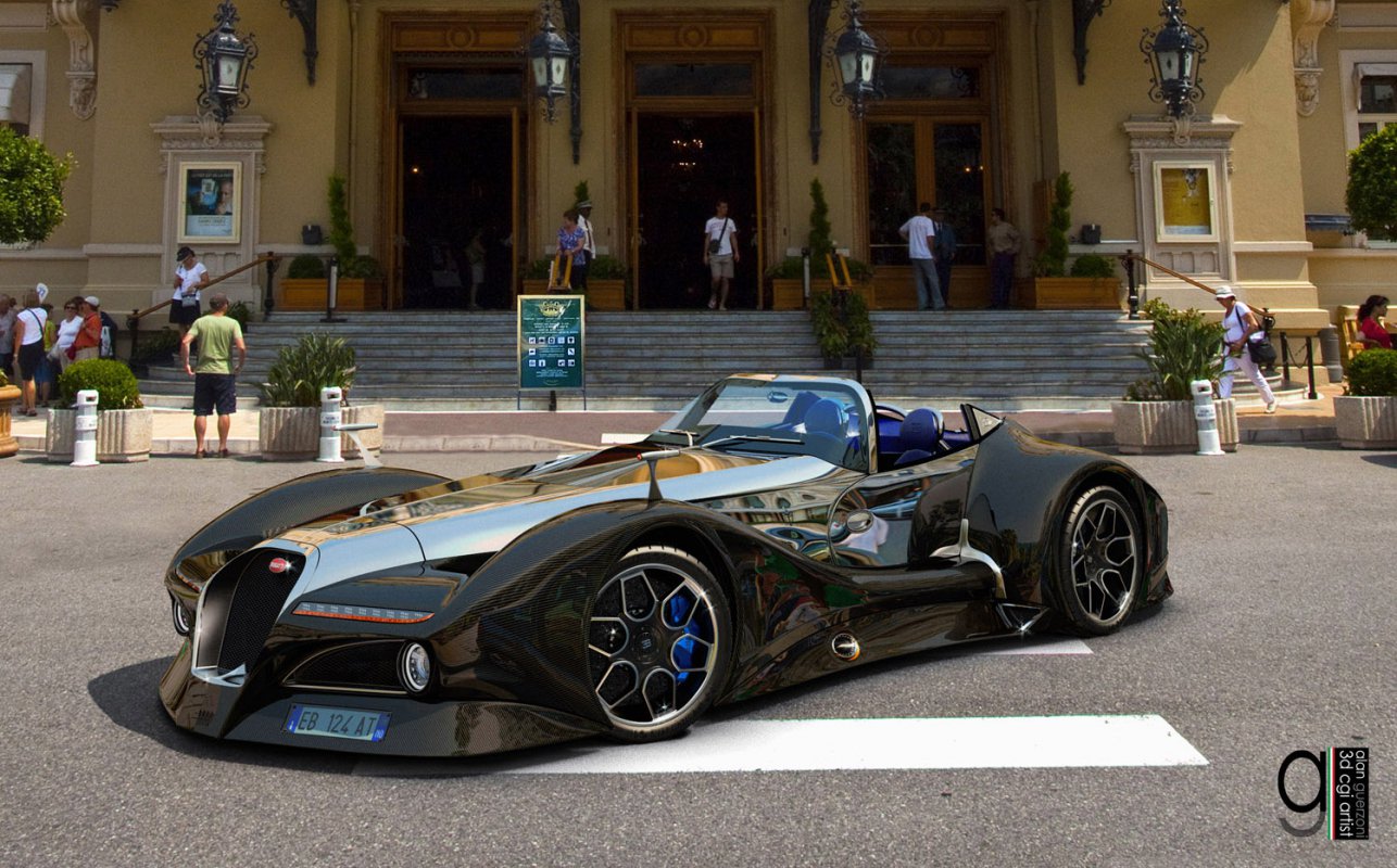 2014 Bugatti 12.4 Atlantique Concept Car by Alan Guerzoni. 